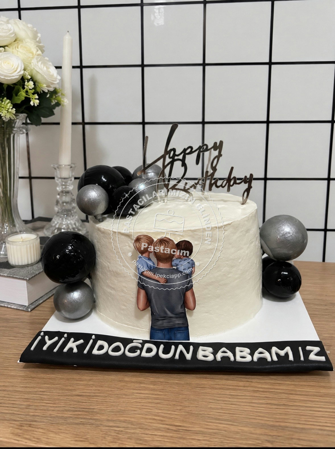 Babalar Günü Doğum Günü Pastası — babalar günü pastası, babaya pasta, baba pastası