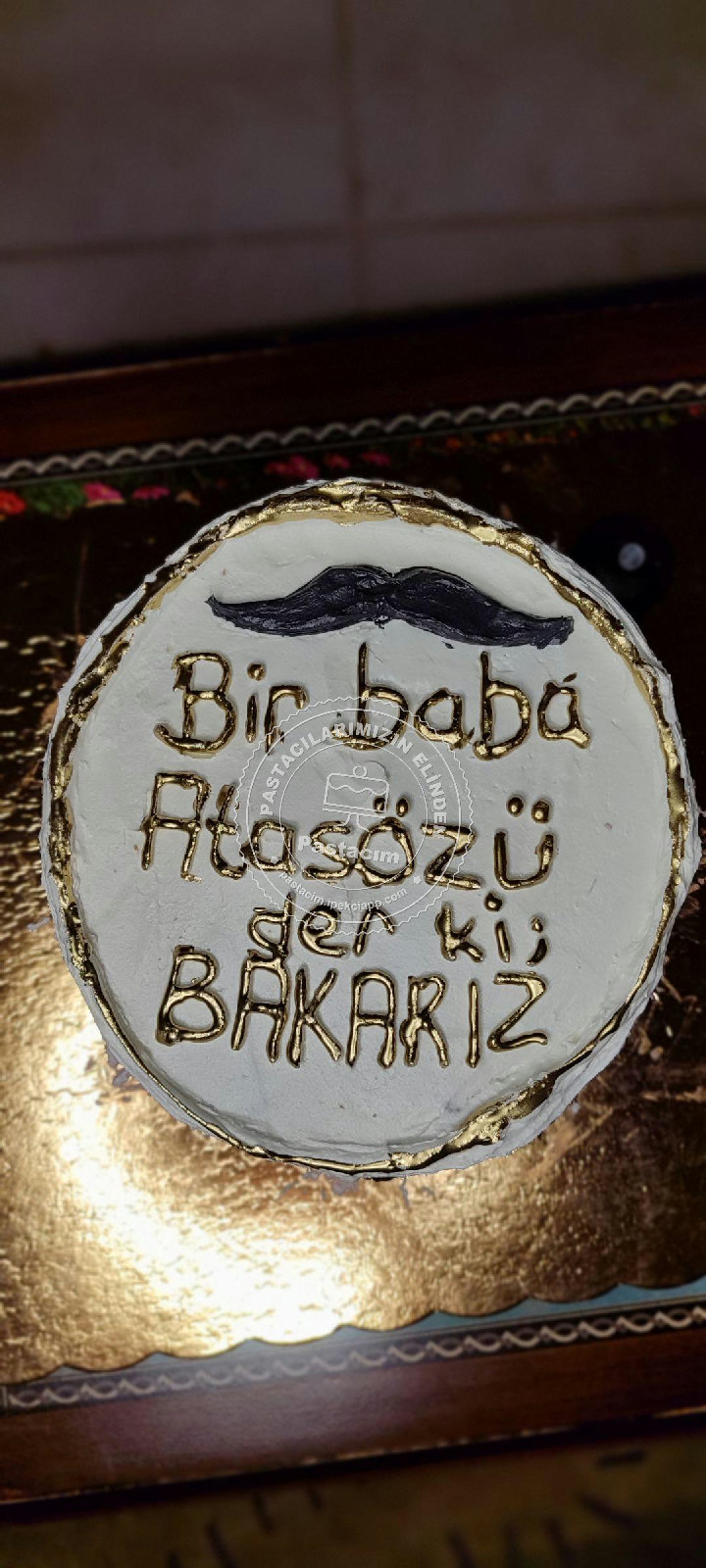Babalar Günü Pastası — babaya pasta, tasarım pasta, yazılı pasta